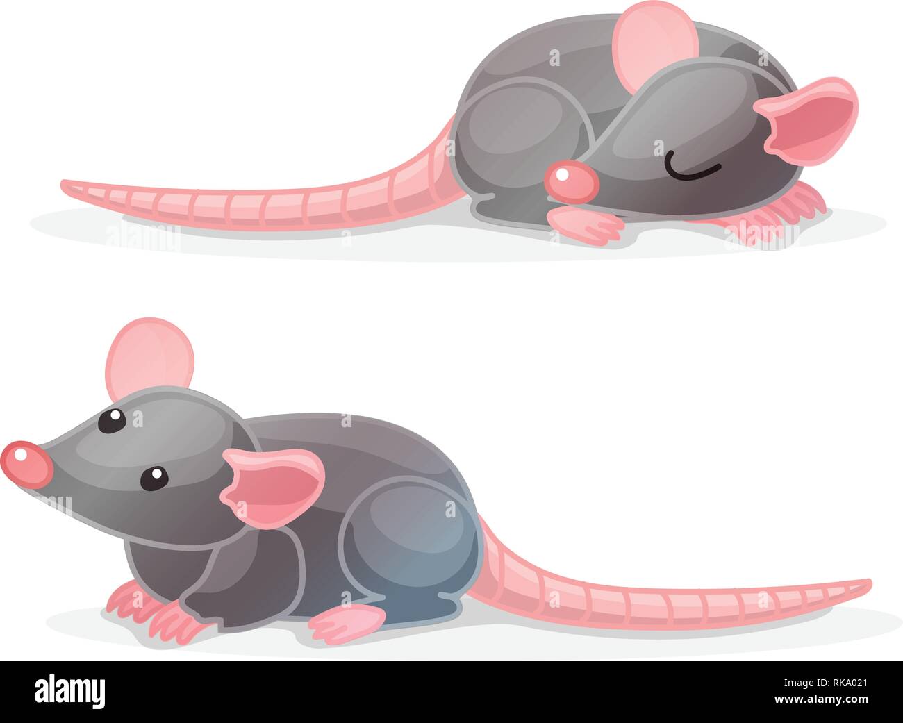 Vektor cartoon Animal clipart: Ratten Stock Vektor