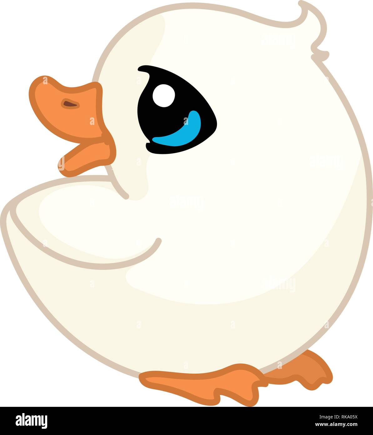 Vektor cartoon Animal clipart: Ducky Duck Stock Vektor