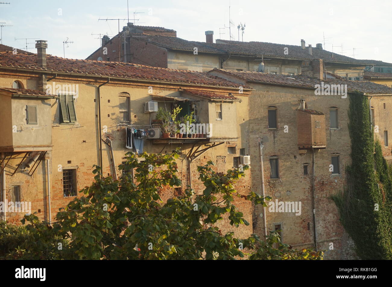 Kleinen italienischen Dorf in der Toskana genannt Palaia Stockfoto