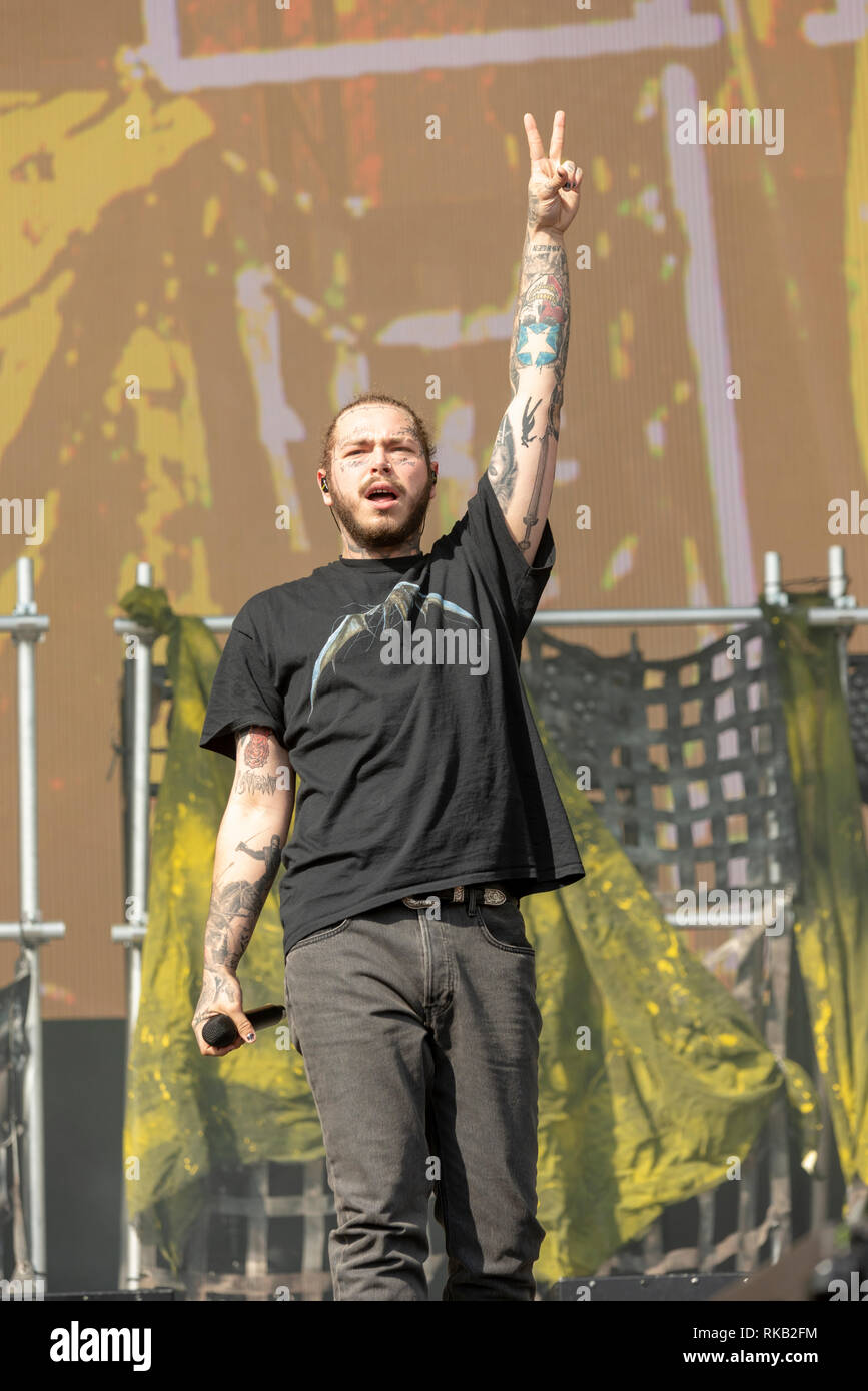 Post Malone Leeds Festival de 25. August 2018 Stockfoto