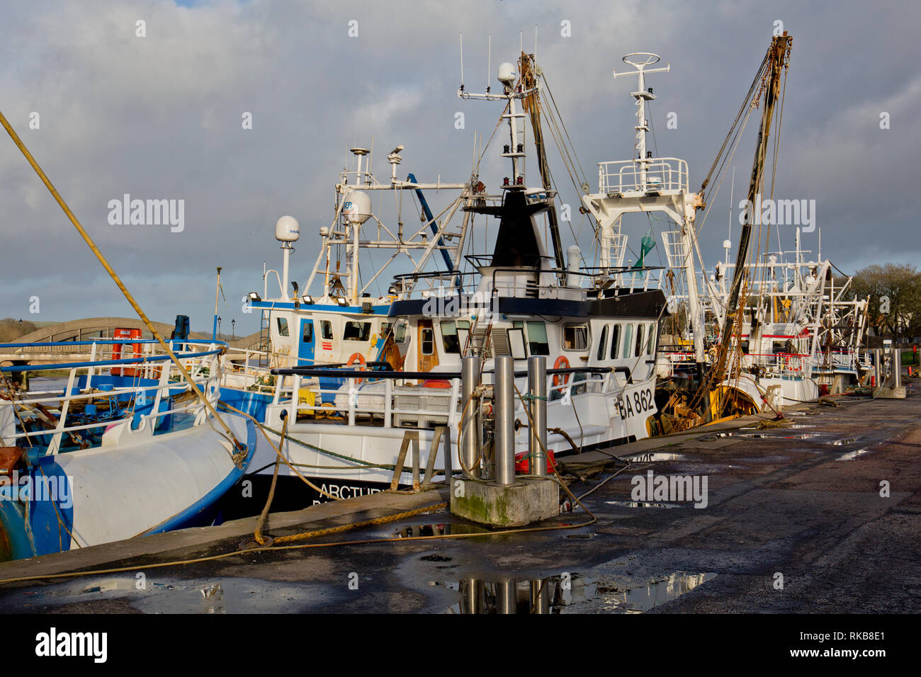 Kirkcudbright Hafen, Dumfries und Galloway, Schottland. Stockfoto