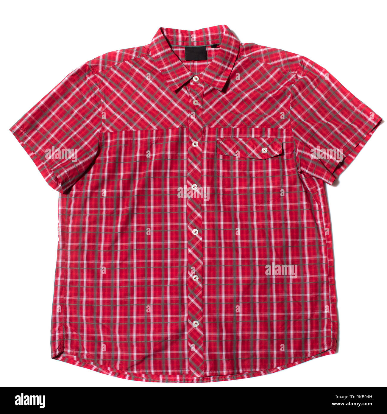 Kurzarm Shirt rot Stockfoto