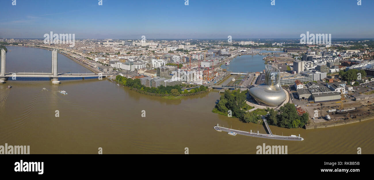 Frankreich, Aquitanien, Gironde, 33, Bordeaux Bastide La Bastide Pont Jacques Chaban Delmas Europa Stockfoto