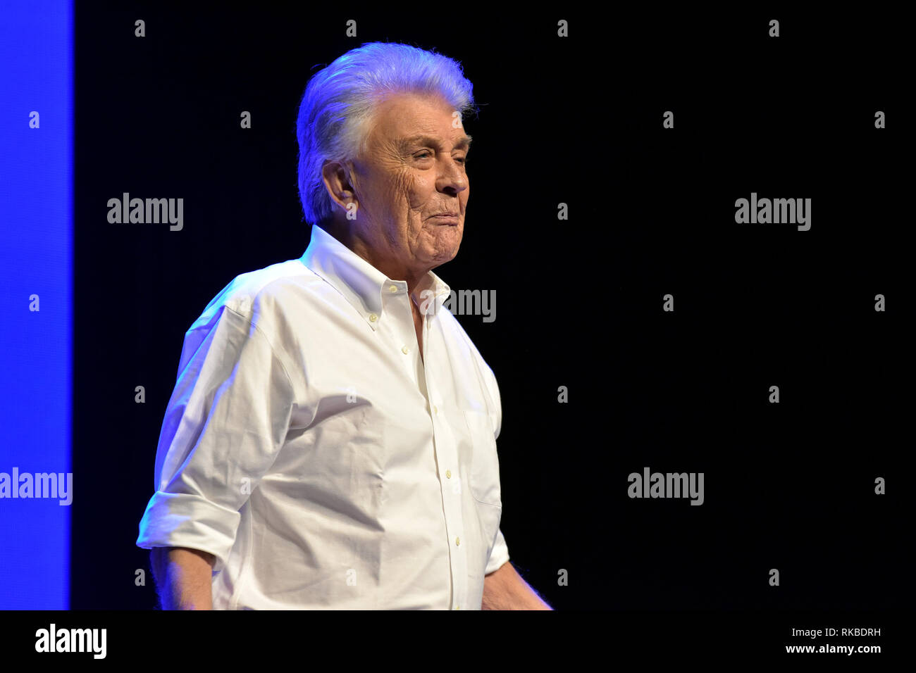 Sven-Bertil Taube auf seiner Tour å Länge skutan kan gå'in Louis De Geer Concert Hall 2019 Stockfoto