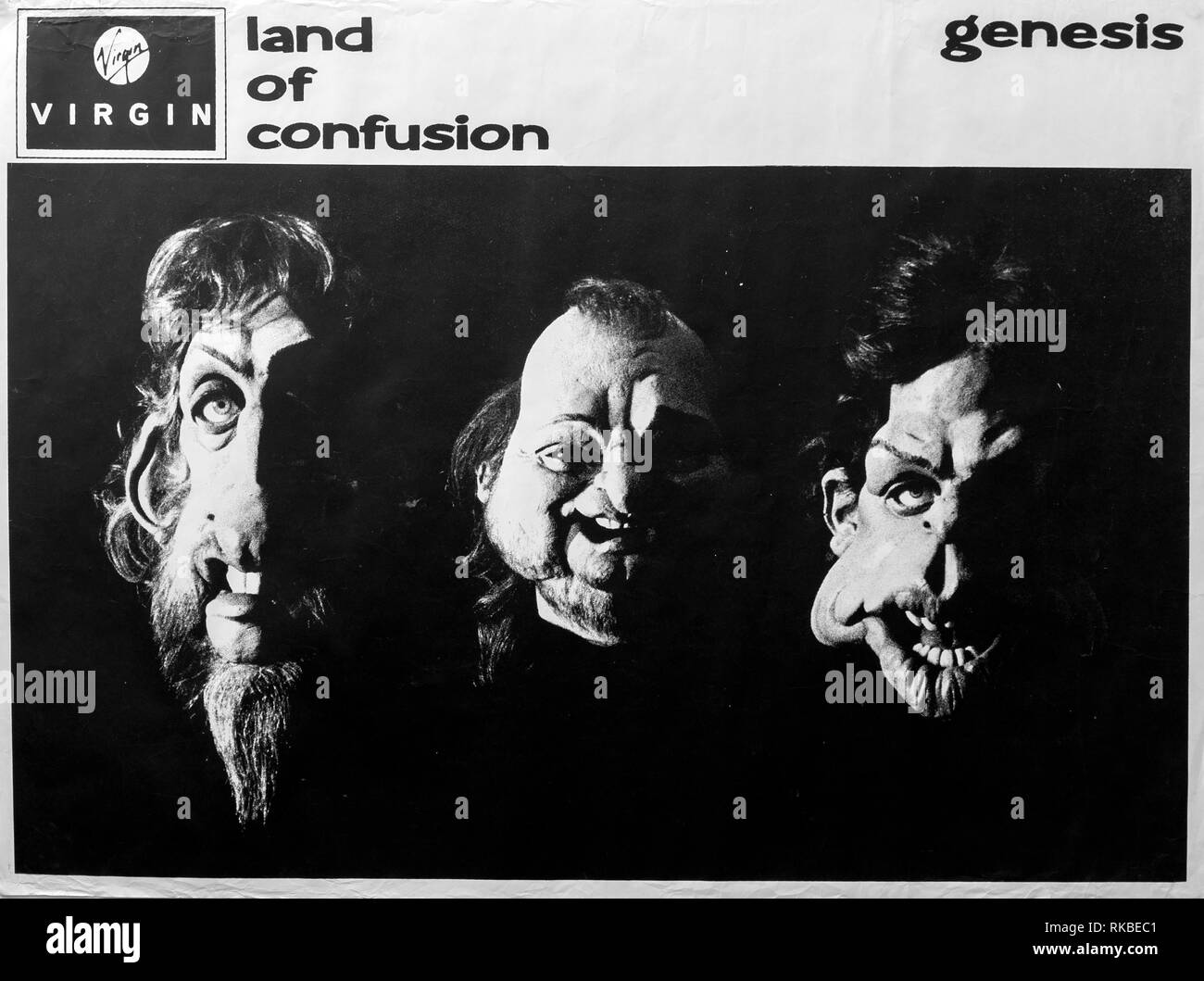 Genesis, Land der Verwirrung Werbemittel, Poster, Musical Konzert Poster Stockfoto