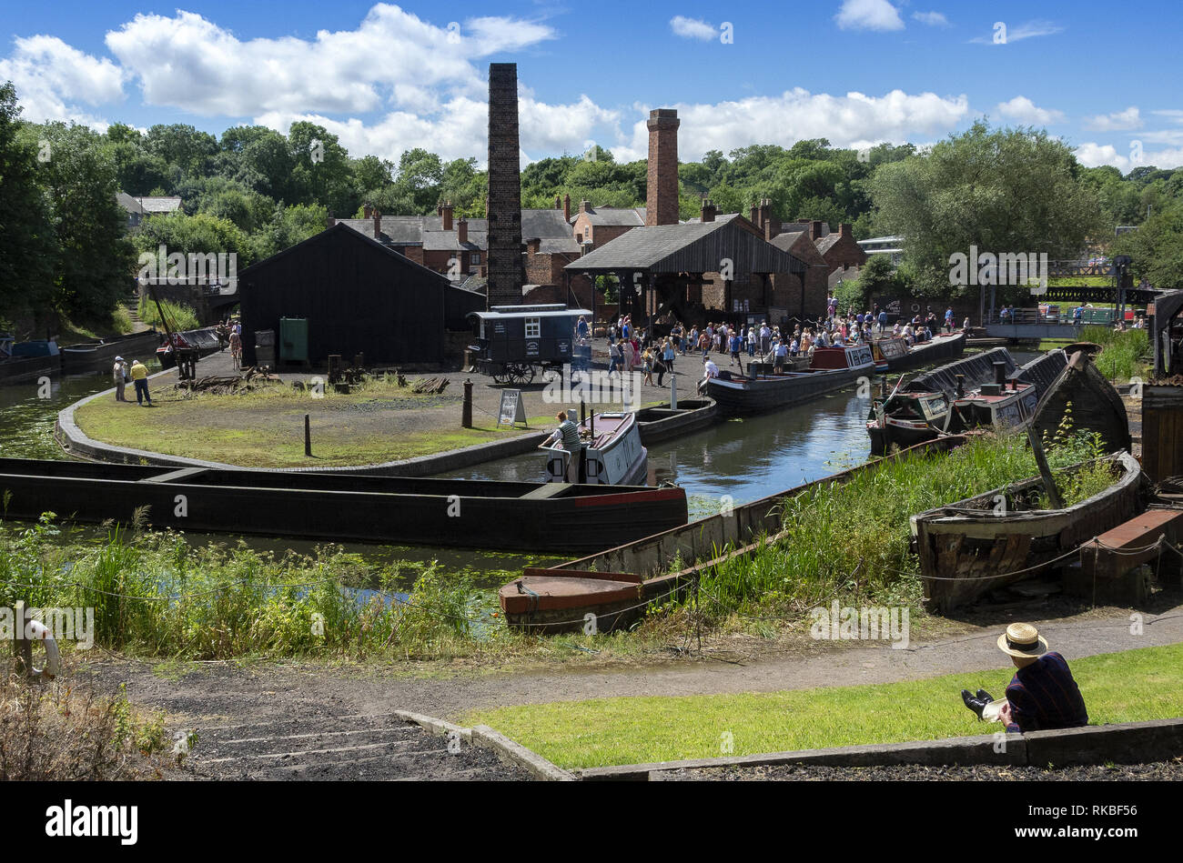 1940 Wochenende im Black Country Living Museum in Dudley, West Midlands, England, Großbritannien Stockfoto