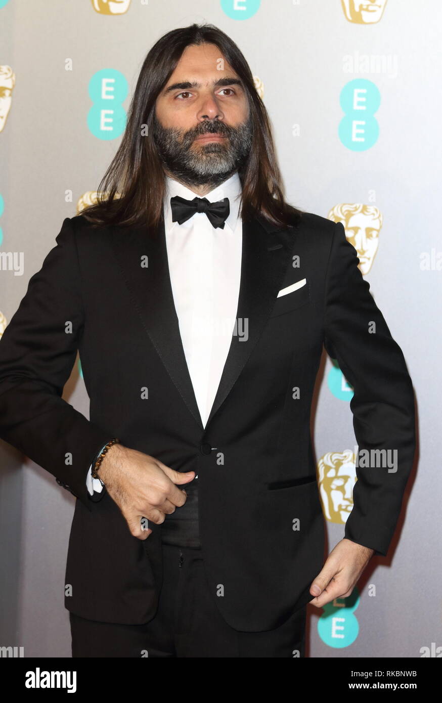 Khaled Mouzanar am EE British Academy Film Awards in der Royal Albert Hall, Kensington Stockfoto