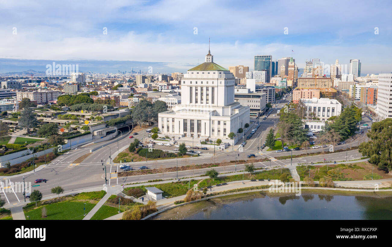 Alameda County Superior Courthouse, Oakland, CA, USA Stockfoto