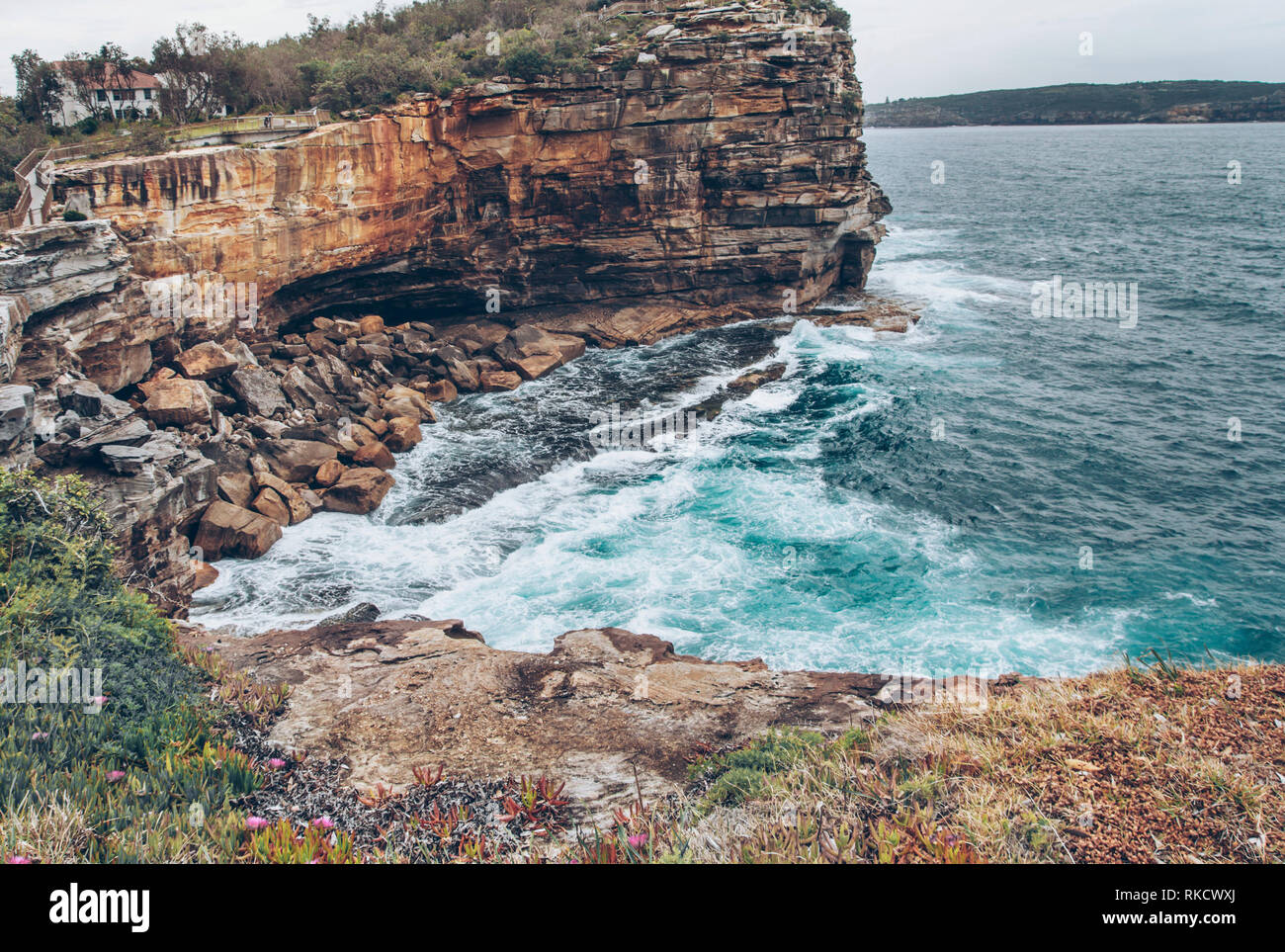 Küste Klippen "Die Lücke" in Sydney, Australien Stockfoto