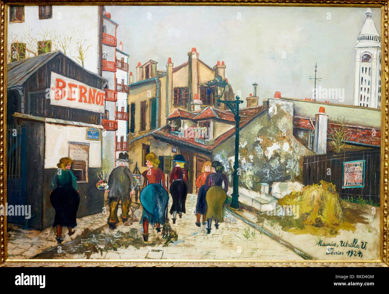 ''' Die bernot Haus'', 1924, Maurice Utrillo (1883-1955), Musée de L'Orangerie, Tuileries, Paris, Frankreich Stockfoto