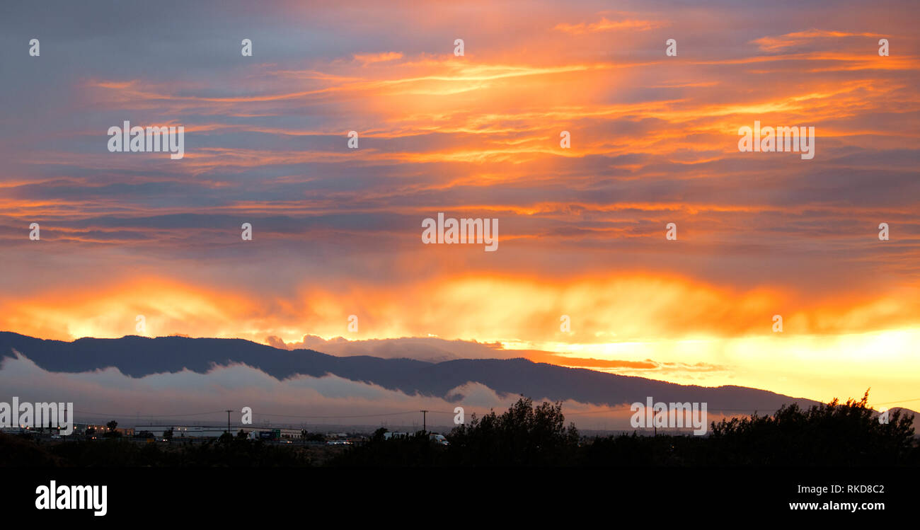 Himmlischen Sonnenuntergang Stockfoto