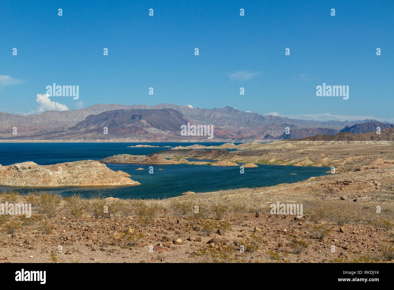 Blick über die Bucht von Las Vegas, Lake Mead, Lake Mead National  Recreation Area, Nevada, United States Stockfotografie - Alamy