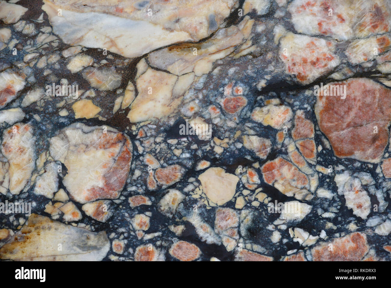 Farbenfroh und alten Marmorplatte Oberfläche als Hintergrund Stockfoto