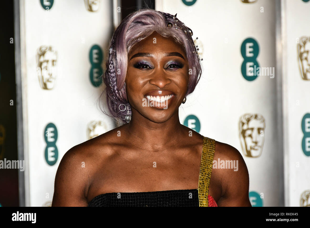 London, Großbritannien. 10 Feb, 2019. Cynthia Erivo Arrivers am D-ITET British Academy Film Awards 2019 nach - Partei Abendessen im Grosvenor House am 10. Feb 2019. Bild Capital/Alamy leben Nachrichten Stockfoto