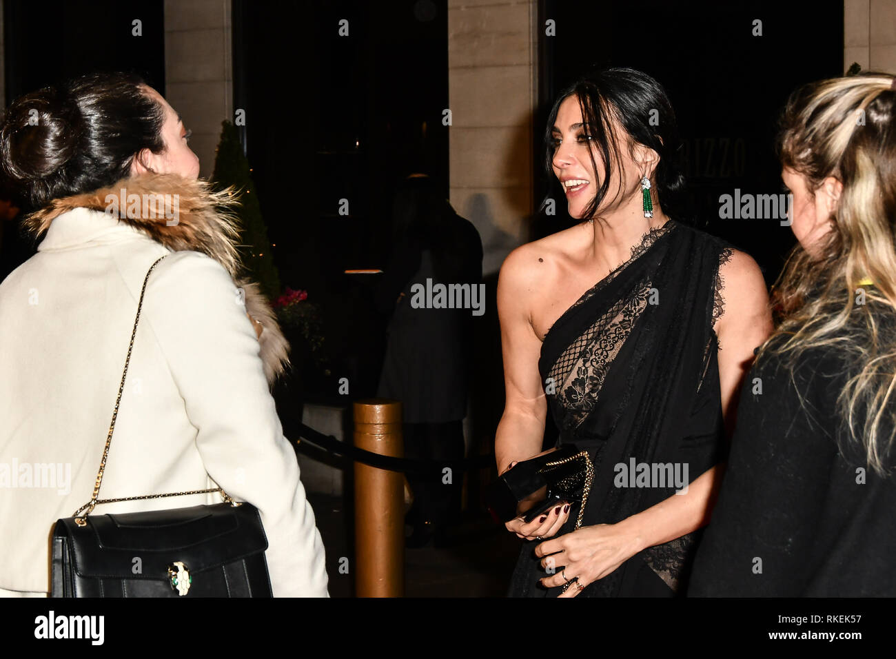 London, Großbritannien. 10 Feb, 2019. Arrivers am D-ITET British Academy Film Awards 2019 nach - Partei Abendessen im Grosvenor House am 10. Feb 2019. Bild Capital/Alamy leben Nachrichten Stockfoto