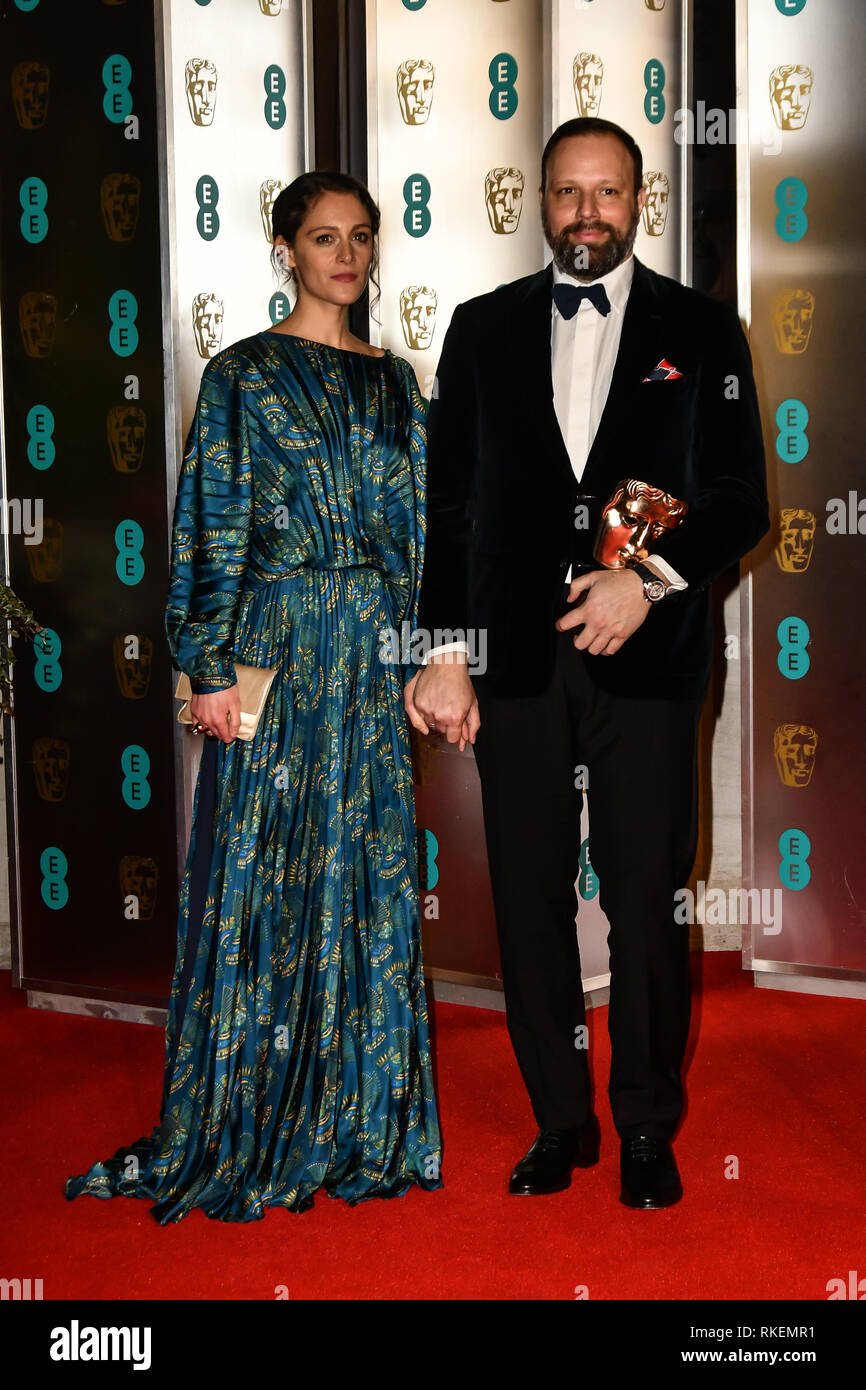 London, Großbritannien. 10 Feb, 2019. Arrivers am D-ITET British Academy Film Awards 2019 nach - Partei Abendessen im Grosvenor House am 10. Feb 2019. Bild Capital/Alamy leben Nachrichten Stockfoto
