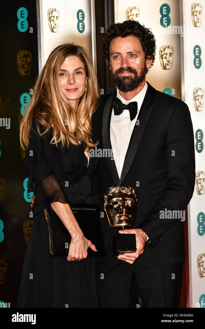London, Großbritannien. 10 Feb, 2019. Arrivers am D-ITET British Academy Film Awards 2019 nach - Partei Abendessen im Grosvenor House am 10. Feb 2019. Bild Capital/Alamy leben Nachrichten Stockfoto