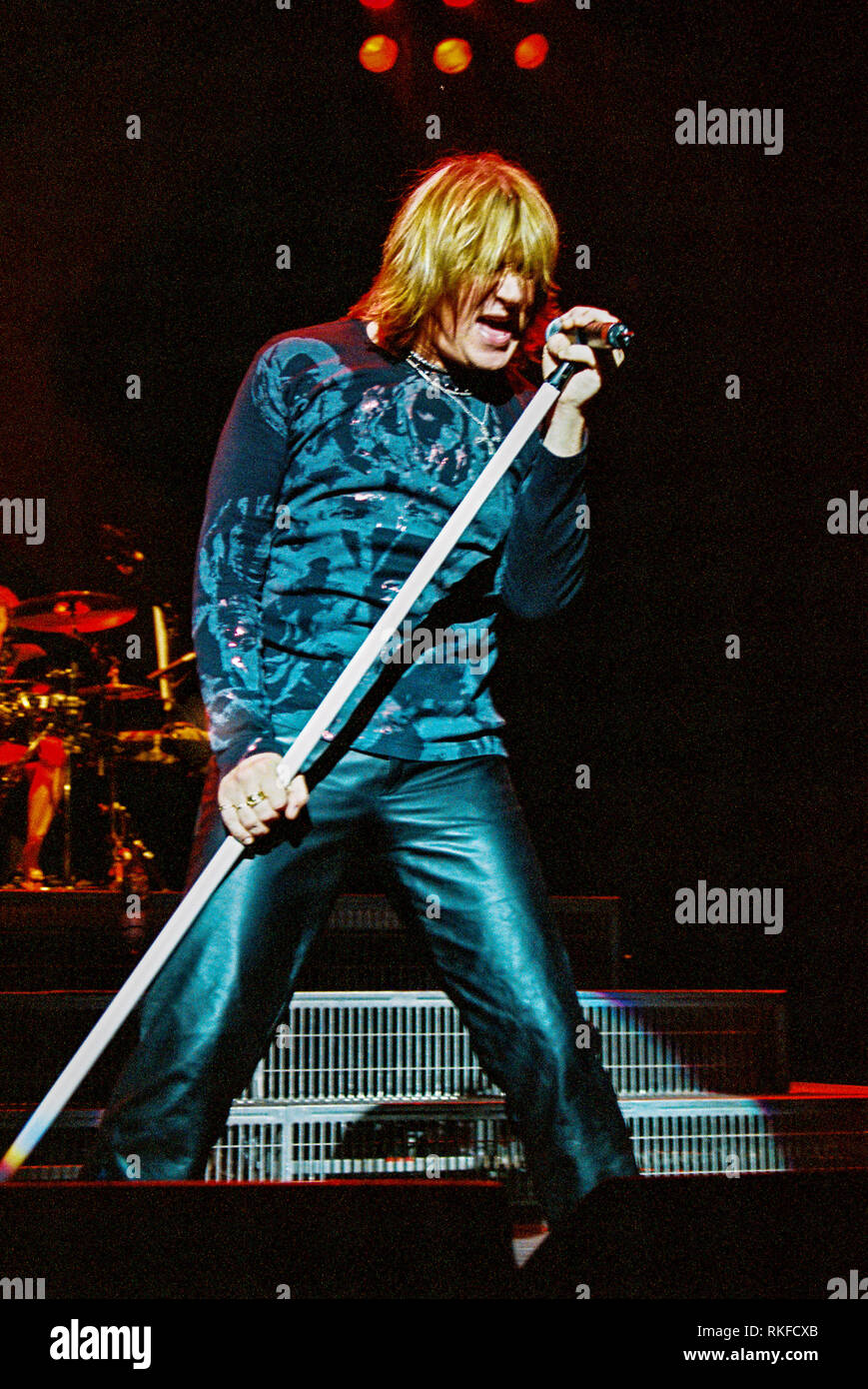 Joe Elliot Sänger in Def Leppard in der Brixton Academy 27. Februar 2003, London, England, Vereinigtes Königreich. Stockfoto