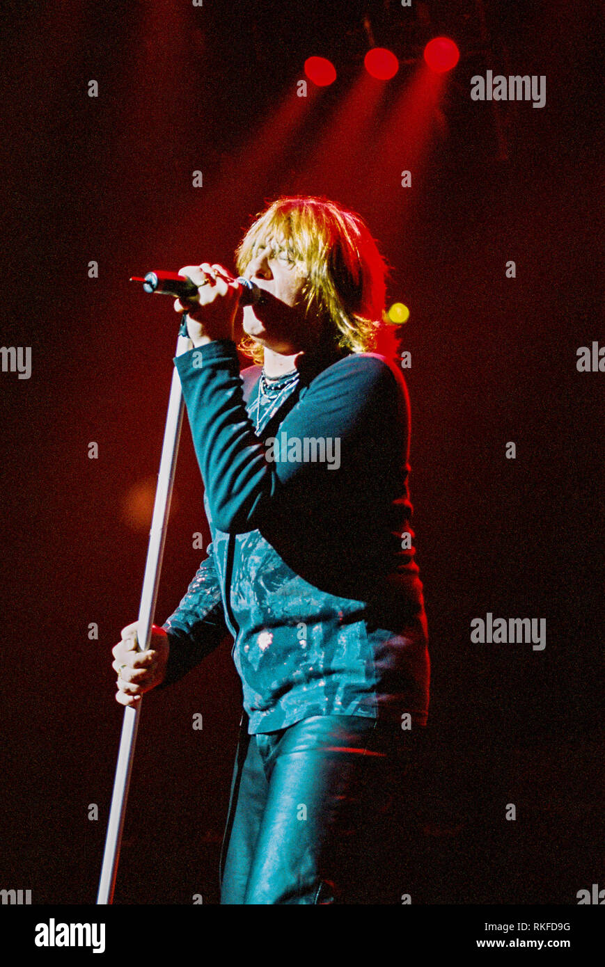 Joe Elliot Sänger in Def Leppard in der Brixton Academy 27. Februar 2003, London, England, Vereinigtes Königreich. Stockfoto