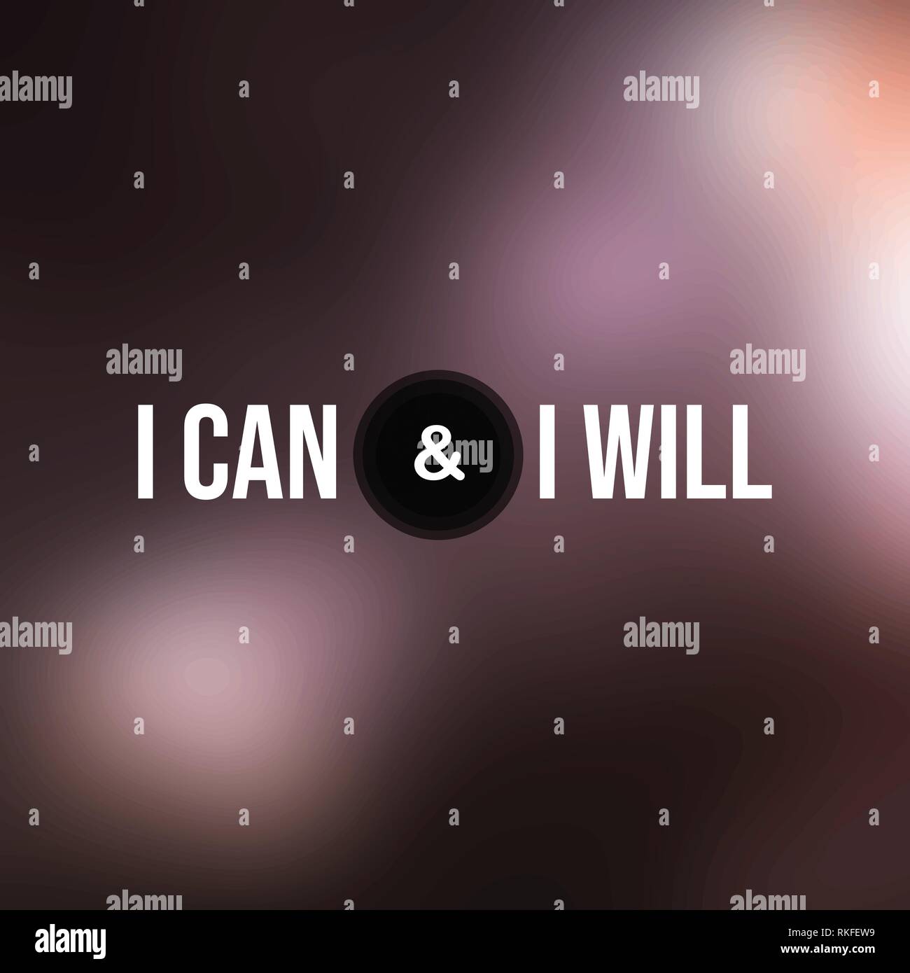 Ich kann und Ich will. Das erfolgreiche Angebot mit modernen Hintergrund Vektor Stock Vektor