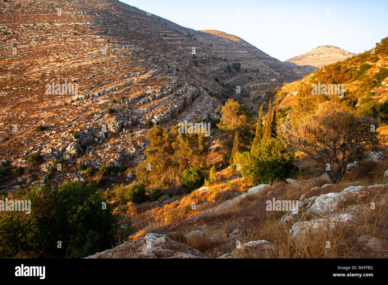 Judäischen Berge biblische Landschaft Stockfoto