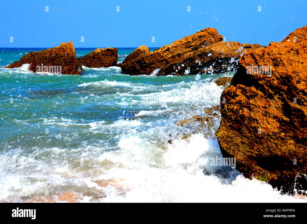 Strände von Roche, Conil de la Frontera-Cadiz, Spanien Stockfoto