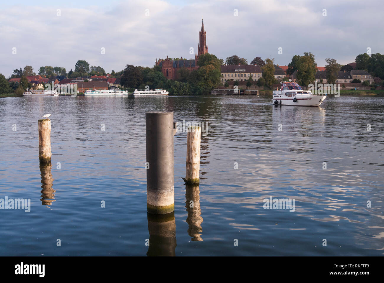 Im Malchower Inselstadt Malchow, siehe, Mecklenburgische Seenplatte, Mecklenburg-Vorpommern, Deutschland Stockfoto