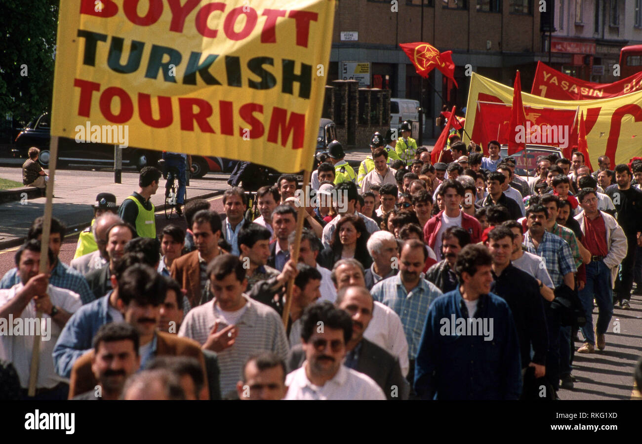 Mayday Protest in London 1992 Stockfoto