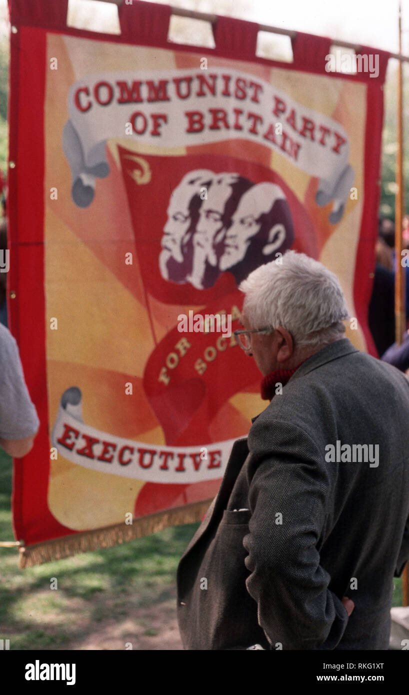 Mayday Protest in London 1992 Stockfoto