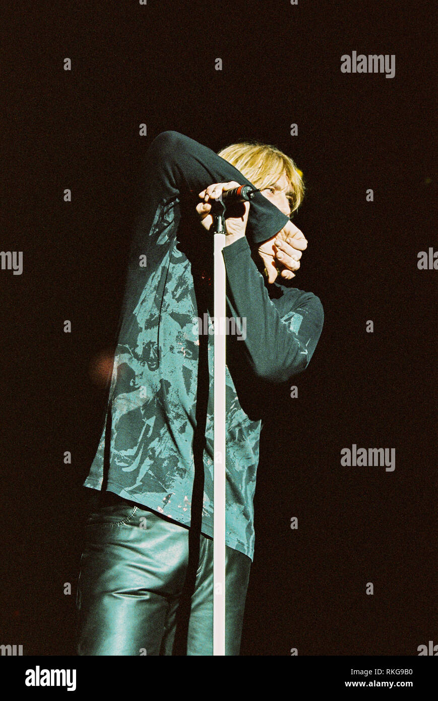 Joe Elliot Sänger in Def Leppard in der Brixton Academy 27. Februar 2003, London, England, Vereinigtes Königreich. Stockfoto