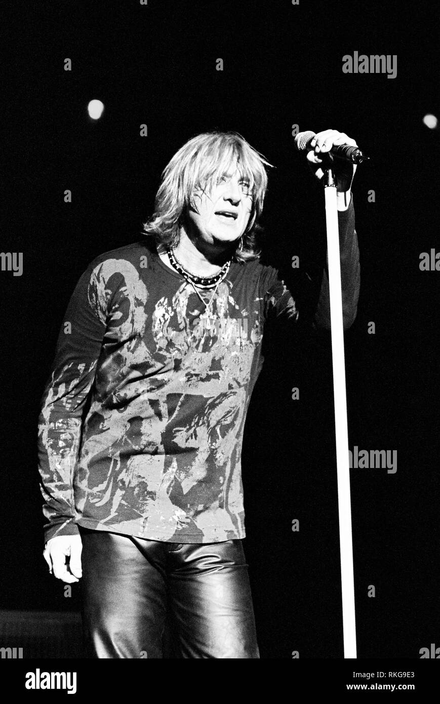 Joe Elliot Sänger in Def Leppard in der Brixton Academy 27. Februar 2003, London, England, Vereinigtes Königreich. Stockfoto