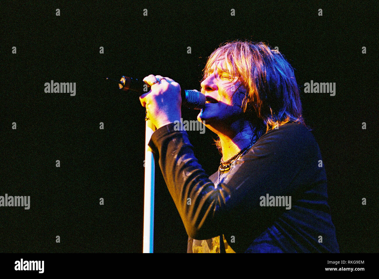 Joe Elliot Sänger in Def Leppard in der Brixton Academy 27. Februar 2003, London, England, Vereinigtes Königreich. Stockfoto