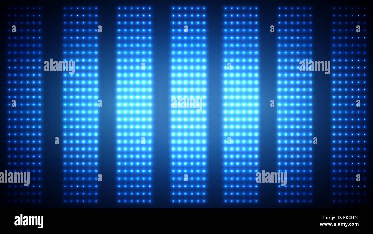 Glühende Rasterpunkte Muster. Abstrakte Neon LED-Leuchten Hintergrund für Ihr Design Stock Vektor