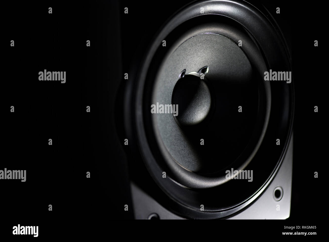 Stereo Lautsprecher closeup Stockfoto