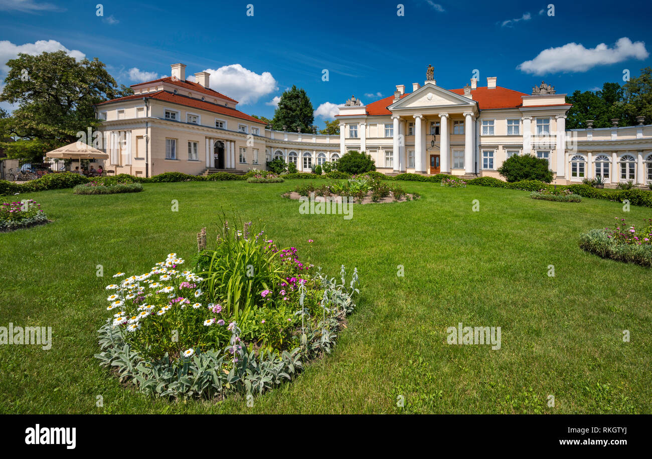 Adam Mickiewicz Museum am Smielow Palast, erbaut 1797, im klassizistischen Stil, im Dorf Smielow, Wielkopolska aka Region Großpolen, Polen Stockfoto