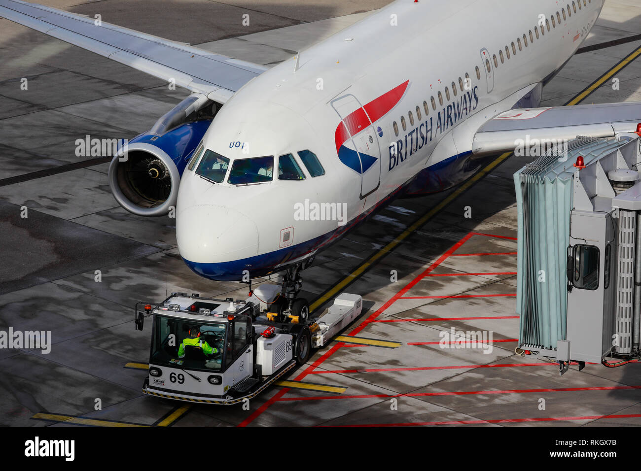 Düsseldorf Airport British Airways Arrival Terminal www.alamy.de