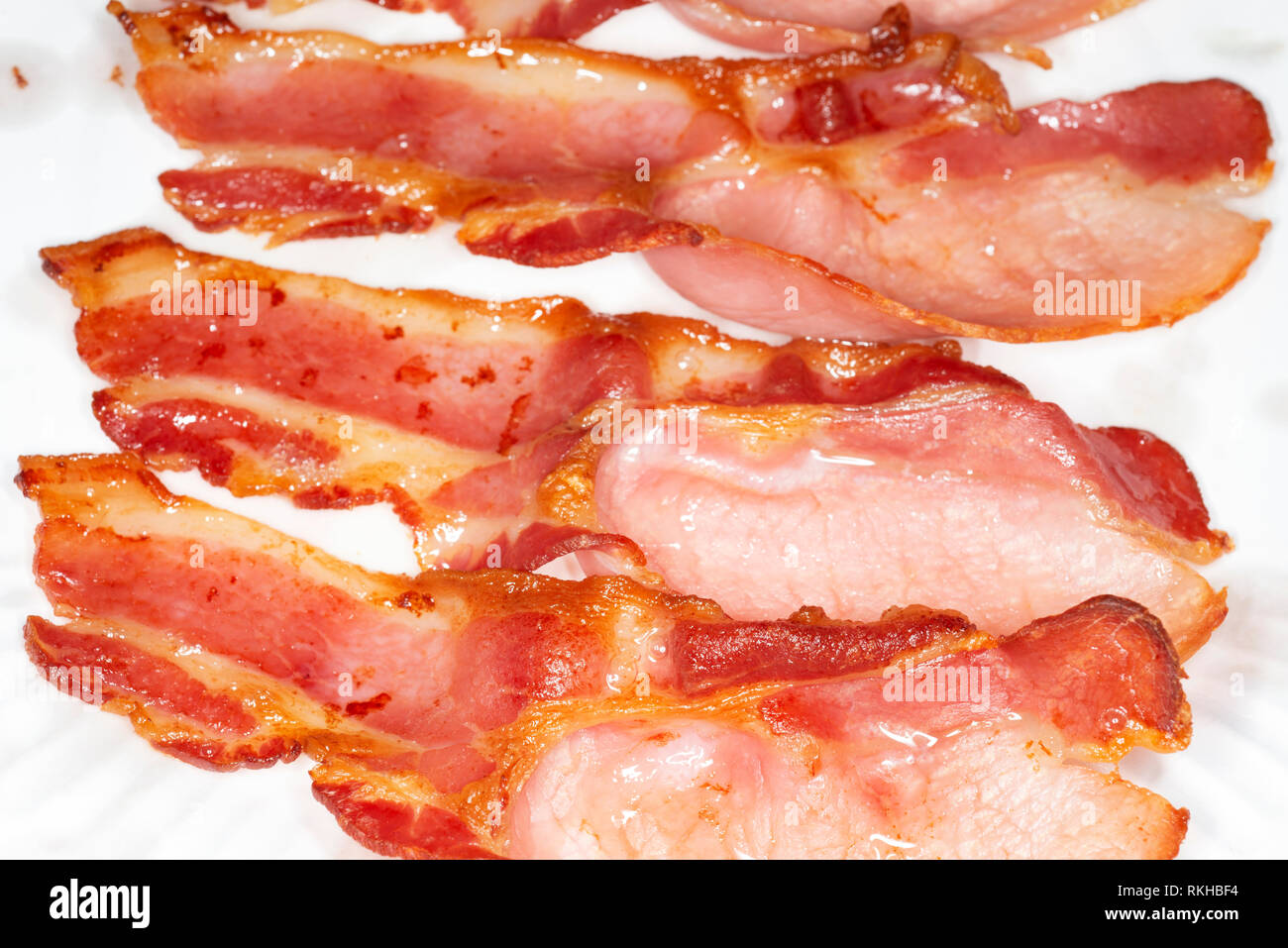 Gegrillter Speck Stockfoto