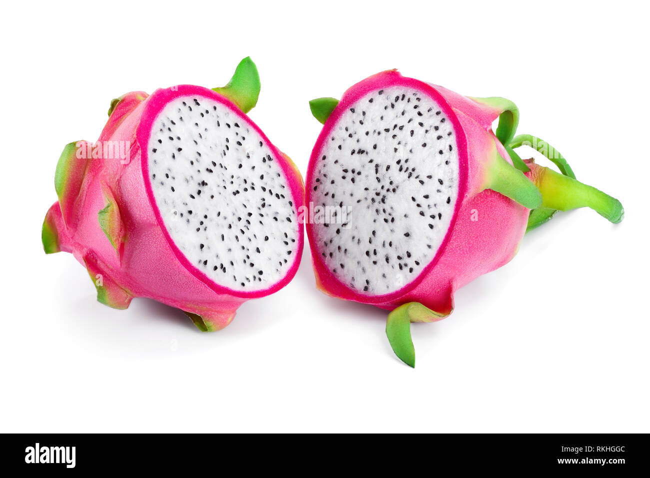 Reif Dragon Obst, pitaya oder Pitahaya auf weißem Hintergrund, Obst gesund  Konzept Stockfotografie - Alamy