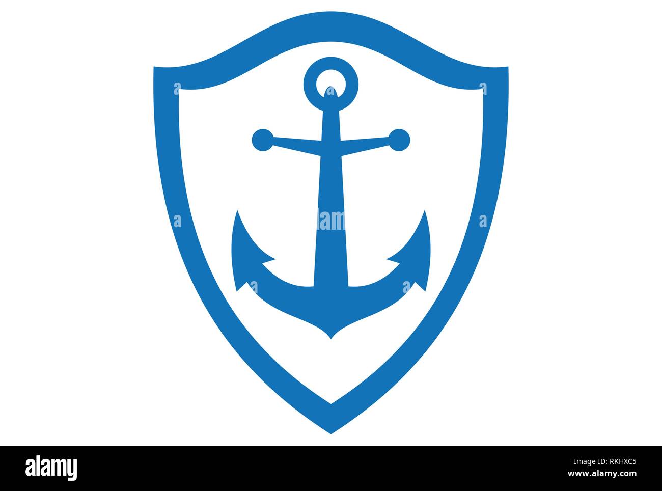 Logo-Symbol für Ankerkonzept Stock Vektor