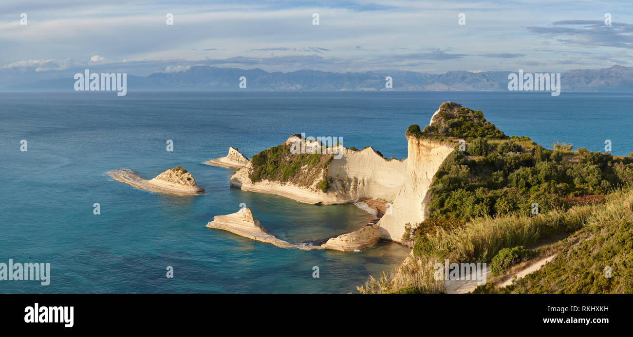 Berühmten Blick auf Kap Drastis in Korfu Stockfoto