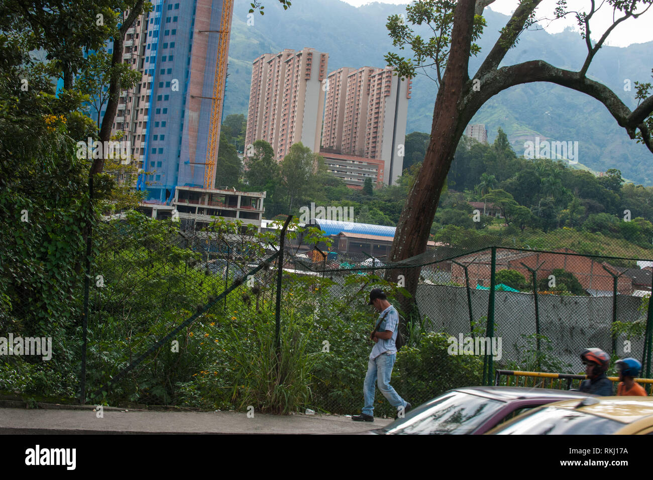 Bello, Antioquia, Kolumbien: urbane Landschaft. Stockfoto