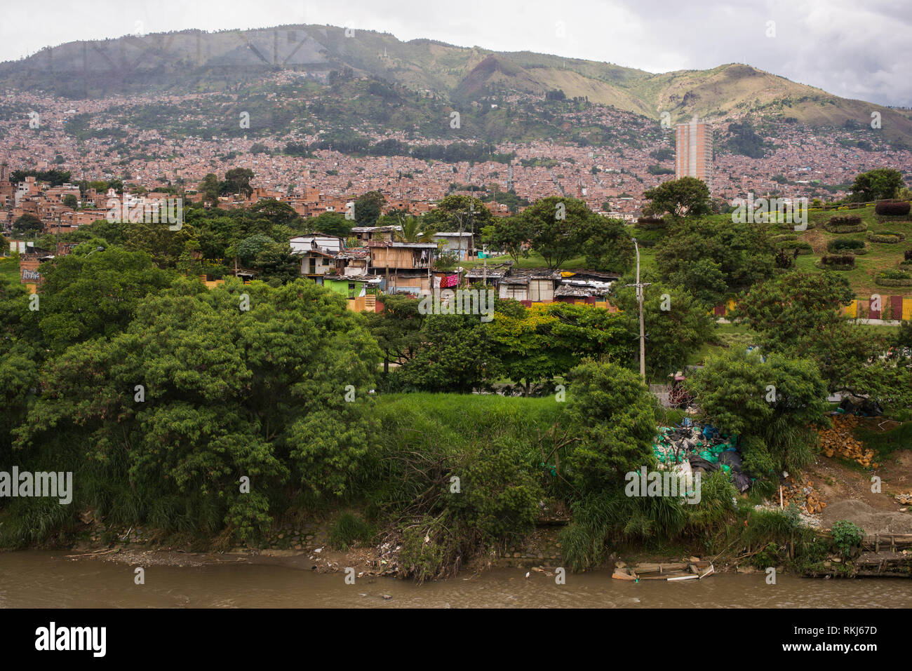 Medellin, Antioquia, Kolumbien: Blick auf die Stadt. Stockfoto
