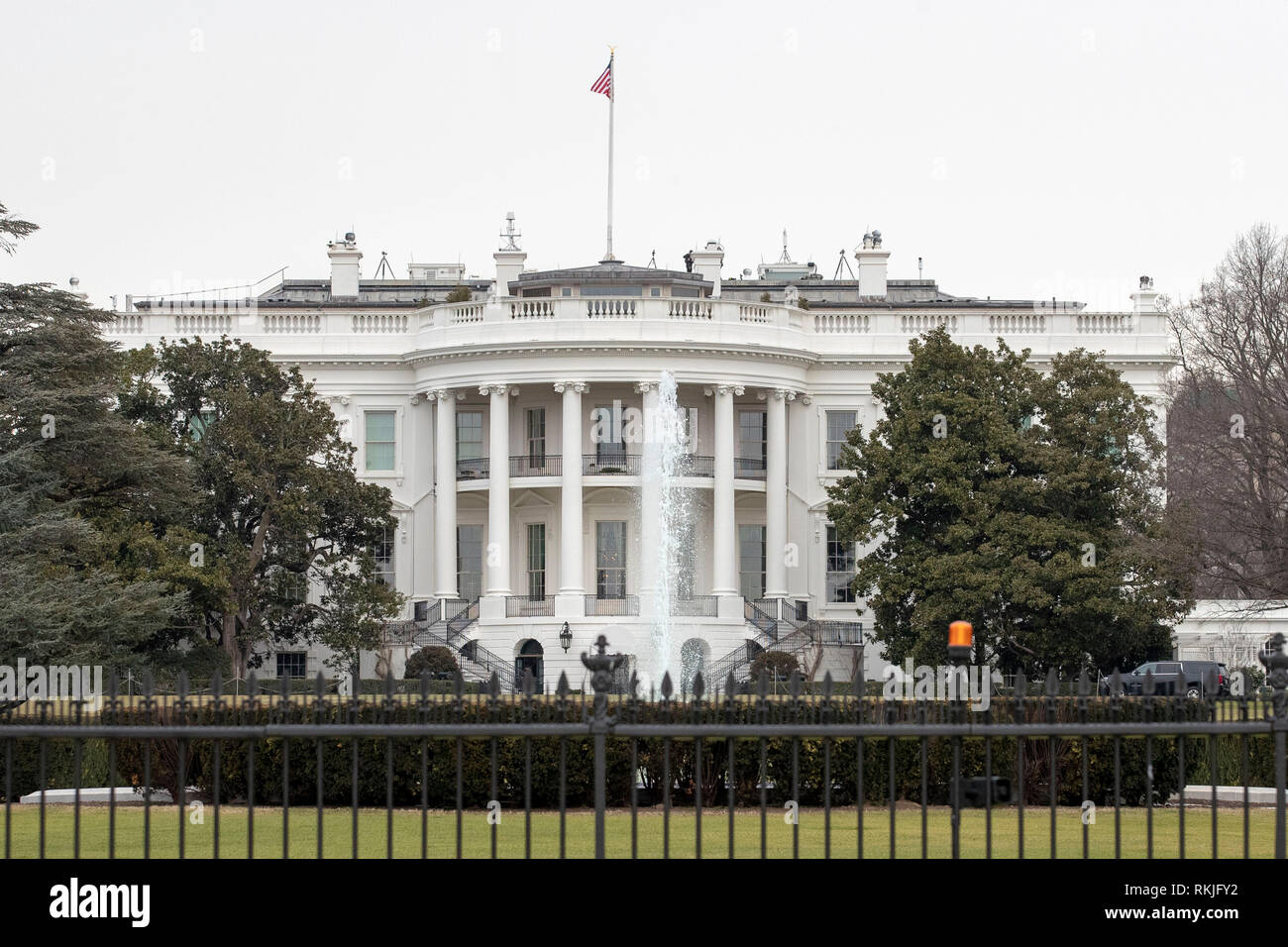 Das Weiße Haus in Washington, DC am 12 Januar, 2019 gesehen. Stockfoto