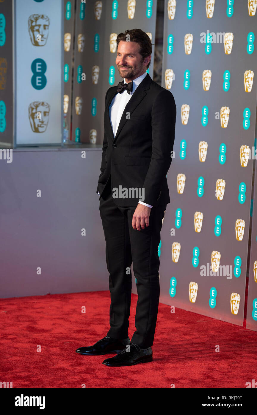 Bradley Cooper besucht die EE British Academy Film Awards in der Royal Albert Hall, London. Stockfoto