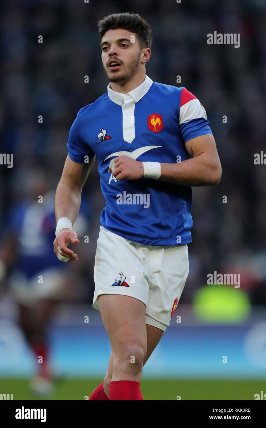 Romain Ntamack Frankreich Und Stade Toulousain England V Frankreich Guinness Sechs Nationen 2019 2019 Stockfotografie Alamy