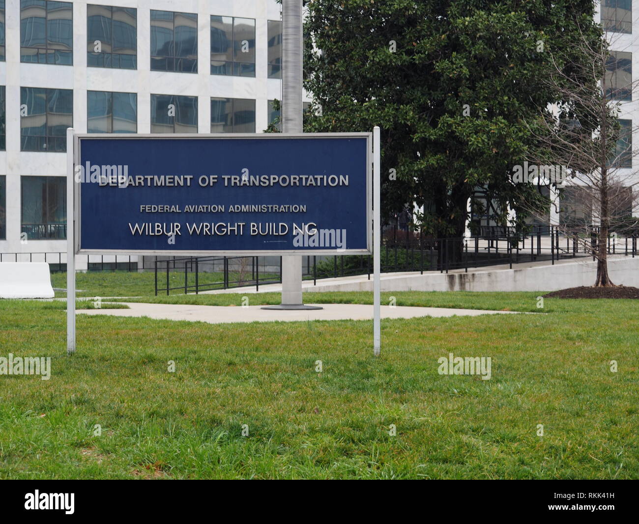 Verkehrsministerium Zeichen - Washington Dc - USA Stockfoto