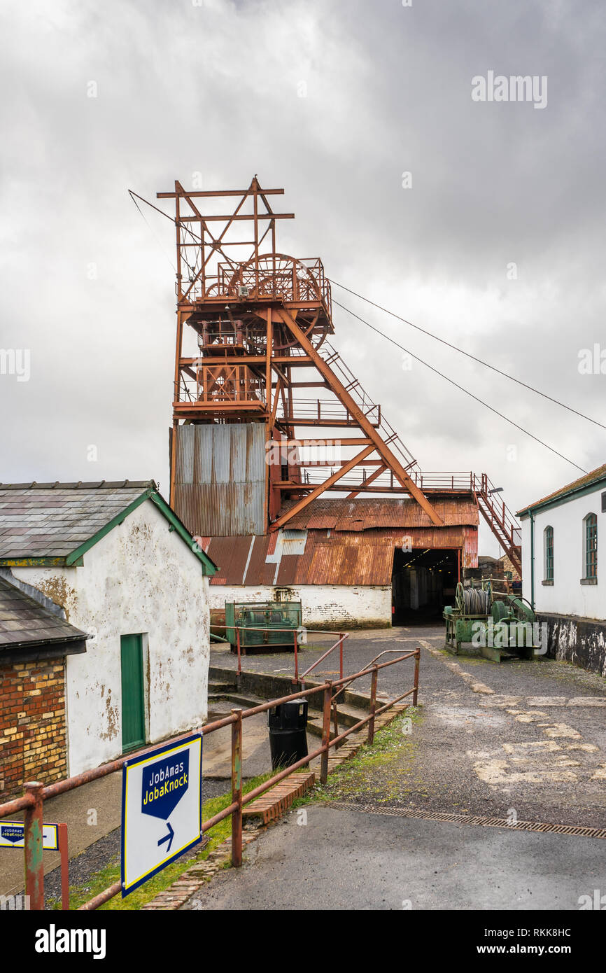 Big Pit National Coal Museum in Blaenavon, Pontypool in South Wales, Großbritannien Stockfoto