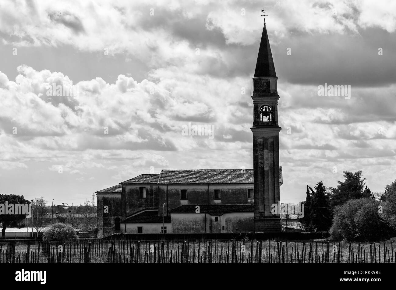 Eine Kirche in Maser, Region Venetien, Italien Stockfoto