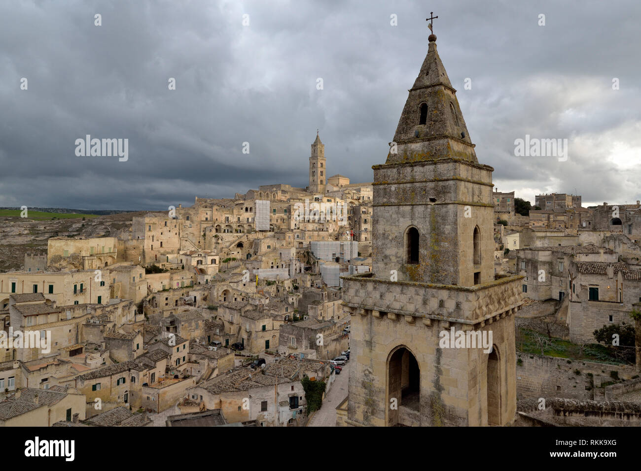 Der Kathedrale von Matera Stockfoto