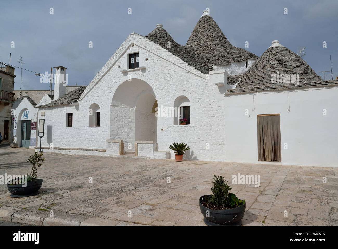 Souveränen Trullo in Alberobello, Italien Stockfoto